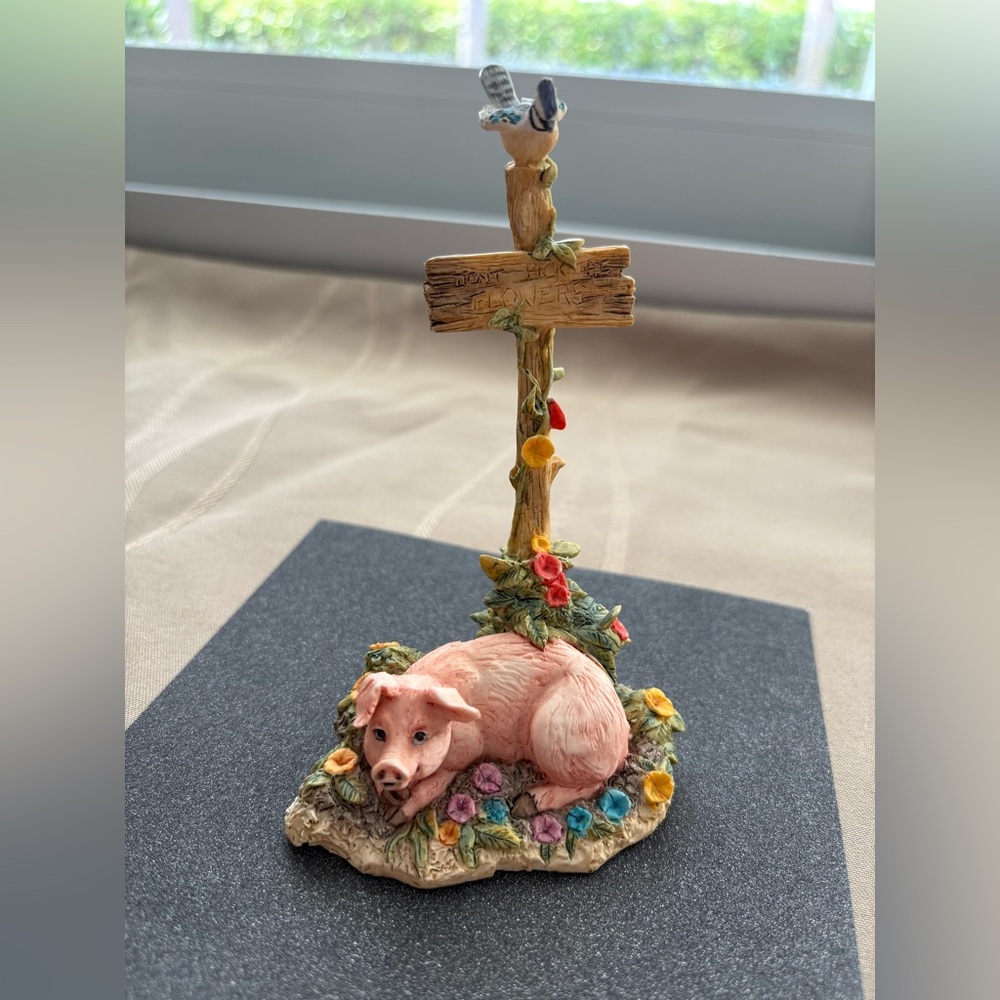 Vintage Schmid Lowell Davis figure, Scotland, 1990, Pig